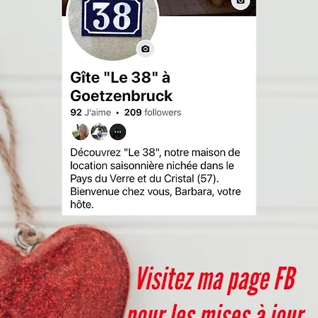 Appartement Le 38 A Goetzenbruck, Chez Barbara Goetzenbruck