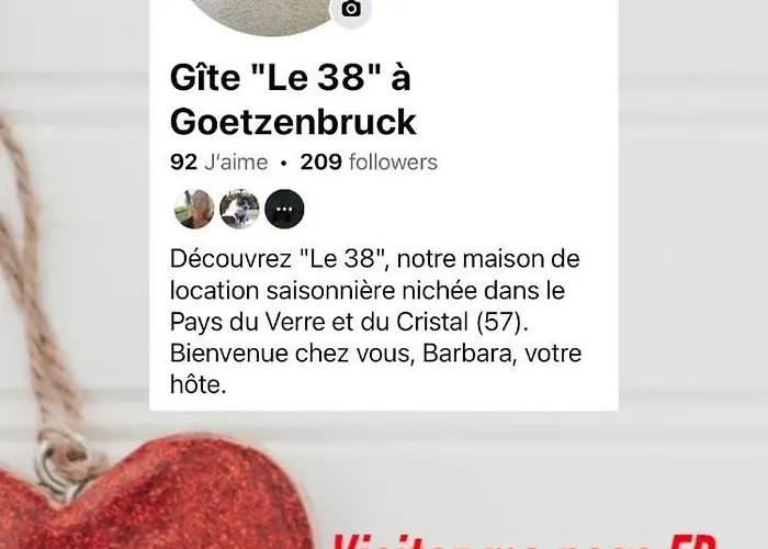 דירה Le 38 A Goetzenbruck, Chez Barbara, 53m2 Goetzenbruck